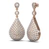 Image 2 : 11.35 ctw Diamond Earrings 18K Rose Gold - REF-870G4W