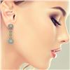 Image 3 : 8.26 ctw Opal & Diamond Earrings 14K Yellow Gold - REF-204N4F