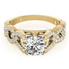 Image 1 : 1.25 ctw Certified VS/SI Diamond Ring 18k Yellow Gold - REF-167Y5X