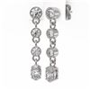 Image 3 : 2.5 ctw Oval Cut Diamond Earrings 18K White Gold - REF-321K8Y