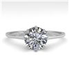 Image 1 : 1.01 ctw Certified VS/SI Diamond Engagment Ring 18k White Gold - REF-315X2A