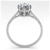 Image 3 : 1.01 ctw Certified VS/SI Diamond Engagment Ring 18k White Gold - REF-315X2A