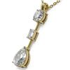 Image 3 : 2.5 ctw Pear Cut Diamond Designer Necklace 18K Yellow Gold - REF-666H2R