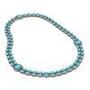 Image 2 : 28.86 ctw Turquoise & Diamond Necklace 14K Rose Gold - REF-436Y4X