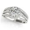 Image 1 : 1 ctw Certified VS/SI Diamond Ring 18k White Gold - REF-114A2N