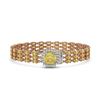 Image 1 : 25.15 ctw Citrine & Diamond Bracelet 14K Rose Gold - REF-281K8Y