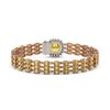 Image 3 : 25.15 ctw Citrine & Diamond Bracelet 14K Rose Gold - REF-281K8Y