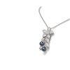Image 2 : 1.52 ctw Diamond & Pearl Necklace 18K White Gold - REF-235N6F