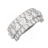 Image 3 : 5.46 ctw Diamond Ring 18K White Gold - REF-440F6M