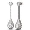 Image 2 : 3.72 ctw Diamond Earrings 18K White Gold - REF-741N5F