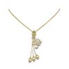 Image 1 : 8.97 ctw Canary Citrine & Diamond Necklace 18K Yellow Gold - REF-402F9M