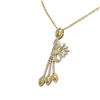 Image 2 : 8.97 ctw Canary Citrine & Diamond Necklace 18K Yellow Gold - REF-402F9M