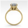 Image 3 : 1.0 ctw Certified VS/SI Cushion Diamond Engagment Ring 18k Yellow Gold - REF-317F3M