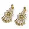 Image 1 : 24.19 ctw Canary Citrine & Diamond Earrings 18K Yellow Gold - REF-830X8A