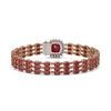 Image 3 : 31.91 ctw Ruby & Diamond Bracelet 14K Rose Gold - REF-307X8A