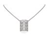 Image 1 : 4.26 ctw Diamond Necklace 18K White Gold - REF-411H8R
