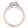 Image 3 : 1.21 ctw Certified VS/SI Princess Diamond 2pc Set Halo 14k Rose Gold - REF-170H5R