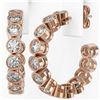 Image 3 : 3.12 ctw Diamond Designer Earrings 18K Rose Gold - REF-270H4R
