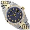 Image 1 : Rolex Men's Two Tone 14K Gold/SS, QuickSet, Diam Dial & Diam/Sapphire Bezel - REF-557W3H