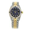 Image 2 : Rolex Men's Two Tone 14K Gold/SS, QuickSet, Diam Dial & Diam/Sapphire Bezel - REF-557W3H