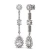 Image 2 : 2.73 ctw Diamond Earrings 18K White Gold - REF-396N3F