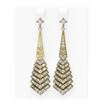 Image 1 : 5 ctw Diamond Earrings 18K Yellow Gold - REF-500F8M