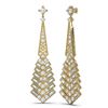 Image 2 : 5 ctw Diamond Earrings 18K Yellow Gold - REF-500F8M