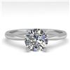 Image 1 : 1.01 ctw VS/SI Diamond Engagment Designer Ring 18k White Gold - REF-232X9A