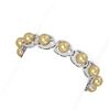 Image 2 : 4.45 ctw Diamond & Pearl Bracelet 18K White Gold - REF-482Y8X