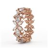 Image 3 : 6 ctw Oval & Marquise Cut Diamond Ring 18K Rose Gold - REF-684A8N