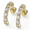 Image 1 : 3.74 ctw Oval Cut Diamond Designer Earrings 18K Yellow Gold - REF-392F6M