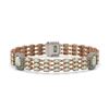 Image 1 : 20.67 ctw Opal & Diamond Bracelet 14K Rose Gold - REF-472R8K