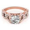 Image 1 : 1.5 ctw Certified VS/SI Diamond Ring 18k Rose Gold - REF-298H4R