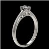 Image 3 : 0.50 ctw Certified VS/SI Quality Oval Diamond Engagment Ring 10k White Gold - REF-60K3Y