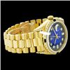 Image 2 : Rolex Men's 18K Yellow President, QuickSet, Diam Dial & Diam/Sapphire Bezel