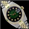 Image 1 : Rolex Men's Two Tone 14K Gold/SS, QuickSet, Diam Dial & Diam/Emerald Bezel