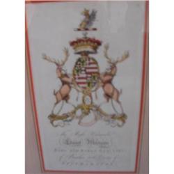 ARMORIAL CREST OF EDWARD MONTAGUE #1456000