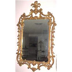 VINTAGE FRENCH STYLE GILTWOOD MIRROR #1456248