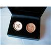 ESTATE 14K YELLOW GOLD DUNHILL BUTTON CUFFLINKS#1456356