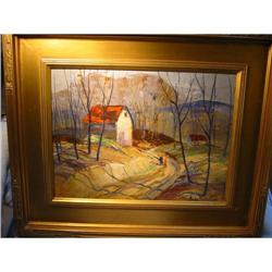 Striking oil on canvas, signed Abbe Rose Cox, #1456606