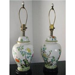Pair of Vintage Japanese Porclain Lamps!  #1456612