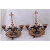 Image 1 : Pr 19c French Empire Dore Bronze Candle Sticks #1456901