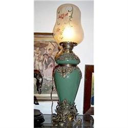 Porcelain  Lamp, bronze and glass  #1456918