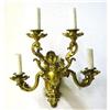 Image 1 : Pair of Four Light Gilt Sconces #1471208