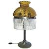 Image 1 : Arts & Crafts Table Lamp w Dangling Crystals #1471240