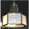 Image 1 : Art Deco Machine Age Chandelier #1471251