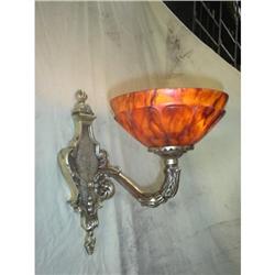 A pair of alabaster and bronze sconces #1471400