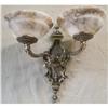 Image 1 : A pair of alabaster and bronze sconces #1471440