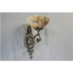 A pair of alabaster and bronze sconces #1471459