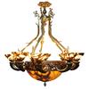 Image 1 : Ten tulips alabaster stone chandelier #1471473